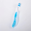 Travel folding toothbrush, light-blue